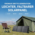 Fronius 400W – Faltbares Solarpanel für Zuhause, Outdoor und Camping – Energiespeichersystem